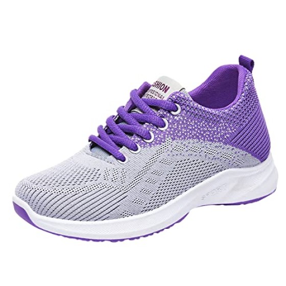 Womens Orthopedic Bowling Shoes，Comfortable Universal Slide Sole Breathable Lightweight Mesh Athletic Slip on Sneakers