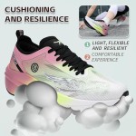 Mens Running Shoes Walking Tennis Shoes for Athletic Workout Gym Casual Non Slip Training Sneakers Breathable Knit Upper Indoor Outdoor