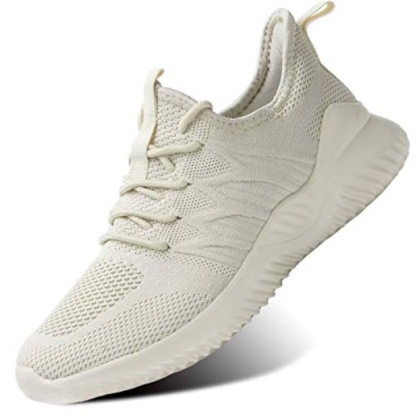 KEEZMZ Womens Ladies Walking Running Shoes Slip On Lightweight Casual Tennis Sneakers Clothes Shoes
