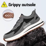 LAoutun Steel Toe Shoes for Men Women Safety Work Shoes Indestructible Steel Toe Sneakers Lightweight Work Shoes Toe Shoes