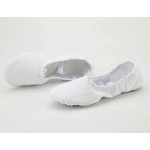 missfiona Women Canvas Ballet Slippers Dance Shoes Adult Practice Yoga Flat Belly Shoes