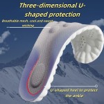 Insoles for Women Man,Cloud Soles for Men Women,4D Cloud Soles for Men,Anti Fatigue, Shock Absorption, Foot Pain Relief (Gray, S)