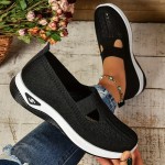 Orthopedic Shoes for Women 2025,Women's Soft Sole Mesh Comfort Wedge Sneakers Breathable Slip On Arch Support Non-Slip Comfortable Wide Width Summer Lightweight Knit Nurse Comfy Walking Sneak