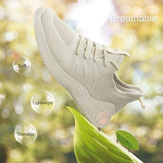 KEEZMZ Womens Ladies Walking Running Shoes Slip On Lightweight Casual Tennis Sneakers Clothes Shoes