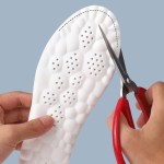 Generic 4D Cloud Technology Insole,New Super Soft Comfort Insoles,4D Sports Memory Foam Insoles Soft Foot Protection Cloud Feeling Insole (Gray, Men 11.5-12.5/Women 13-14)