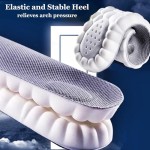 2 Pair 4D Cloud Technology Insole Super Soft Comfort Insoles | U-Shape Memory Foam Insoles, 4D Cloud Insole for Women Men Shock-Absorbing Foot Support Insoles