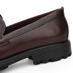 Men's Classic Leather Dress Loafers, Fashion Formal Handmade Buckle Bussiness Dress Shoes Party Slip-on Penny Loafer for Mens