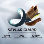 SUADEX Steel Toe Shoes for Men Women Indestructible Steel Toe Sneakers Lightweight Work Safety Shoes Puncture Proof Composite Toe