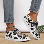 Plus-Size Knit Slip-On Sneakers - Lightweight Platform Casual Shoes with Soft Sole
